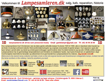 Tablet Screenshot of lampesamleren.dk